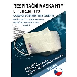 Obrázek pro produkt Ústenka NTF s filtrem FFP3 BOX1000 kusů-  EcoEVO1 - Comfort - UNI - tkanice